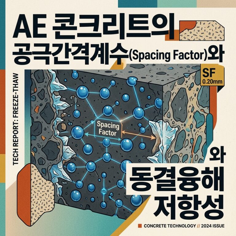 ai thumbnail poster AE 콘크리트의 공극간격계수Spacing Factor와 동결융해 저항성 1788180033