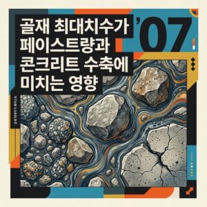 ai thumbnail poster 골재 최대치수가 페이스트량과 콘크리트 수축에 미치는 영향 1788178747