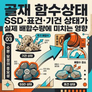 ai thumbnail poster 골재 함수상태 SSD·표건·기건 상태가 실제 배합수량에 미치는 영향 1788178629