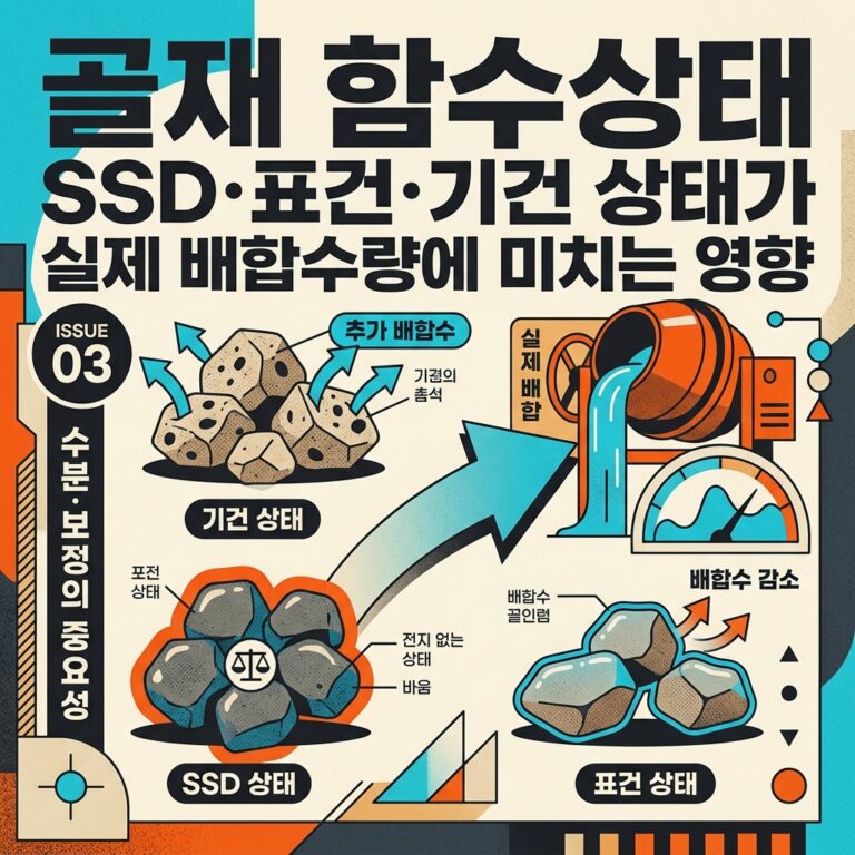 ai thumbnail poster 골재 함수상태 SSD·표건·기건 상태가 실제 배합수량에 미치는 영향 1788178629
