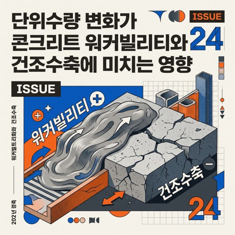 ai thumbnail poster 단위수량 변화가 콘크리트 워커빌리티와 건조수축에 미치는 영향 1788178574