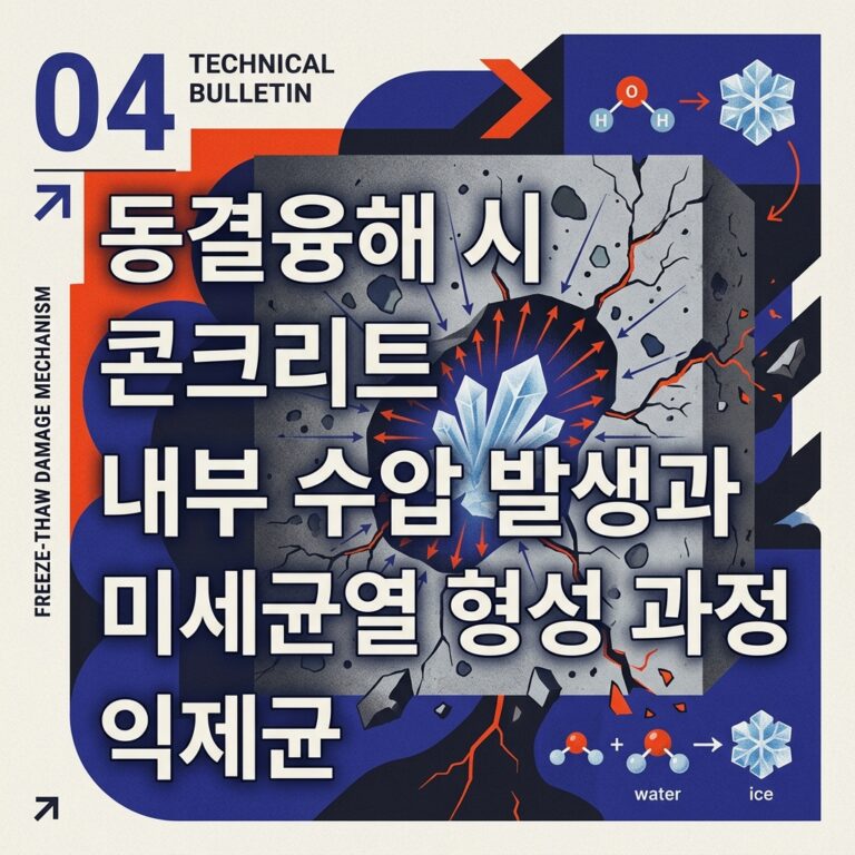 ai thumbnail poster 동결융해 시 콘크리트 내부 수압 발생과 미세균열 형성 과정 1788179993