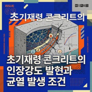 ai thumbnail poster 초기재령 콘크리트의 인장강도 발현과 균열 발생 조건 1788179466