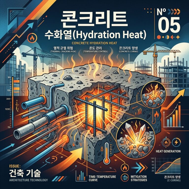 ai thumbnail poster 콘크리트 수화열Hydration Heat 1787134783