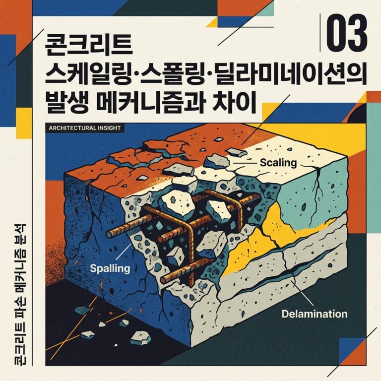 ai thumbnail poster 콘크리트 스케일링·스폴링·딜라미네이션의 발생 메커니즘과 차이 1788180091
