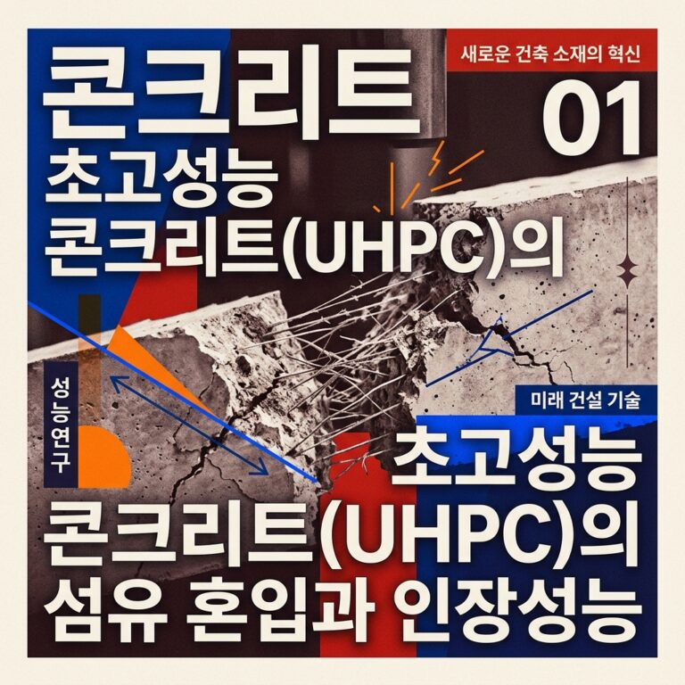 ai thumbnail poster 콘크리트 초고성능 콘크리트UHPC의 섬유 혼입과 인장성능 1787249231