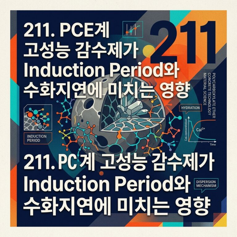 ai thumbnail poster 211. PCE계 고성능 감수제가 Induction Period와 수화지연에 미치는 영향 1790141587