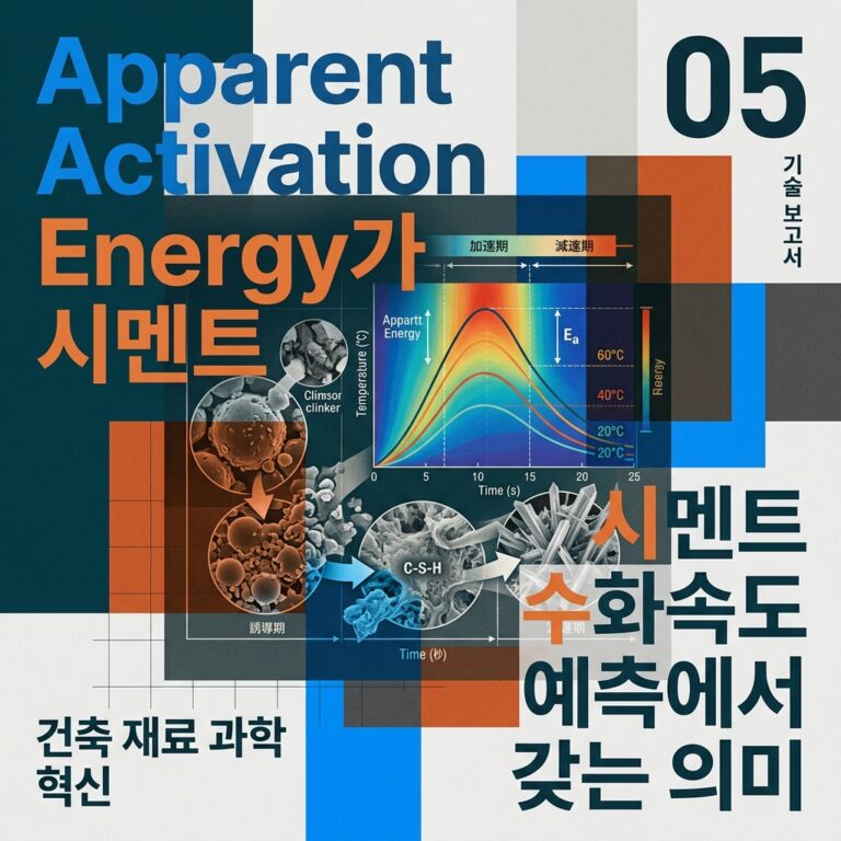 ai thumbnail poster Apparent Activation Energy가 시멘트 수화속도 예측에서 갖는 의미 1790142193