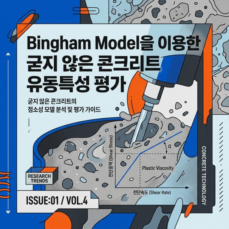 ai thumbnail poster Bingham Model을 이용한 굳지 않은 콘크리트 유동특성 평가 1788266362