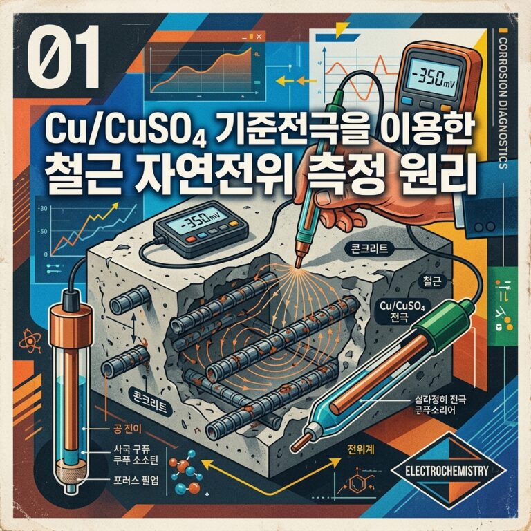 ai thumbnail poster CuCuSO₄ 기준전극을 이용한 철근 자연전위 측정 원리 1789386791