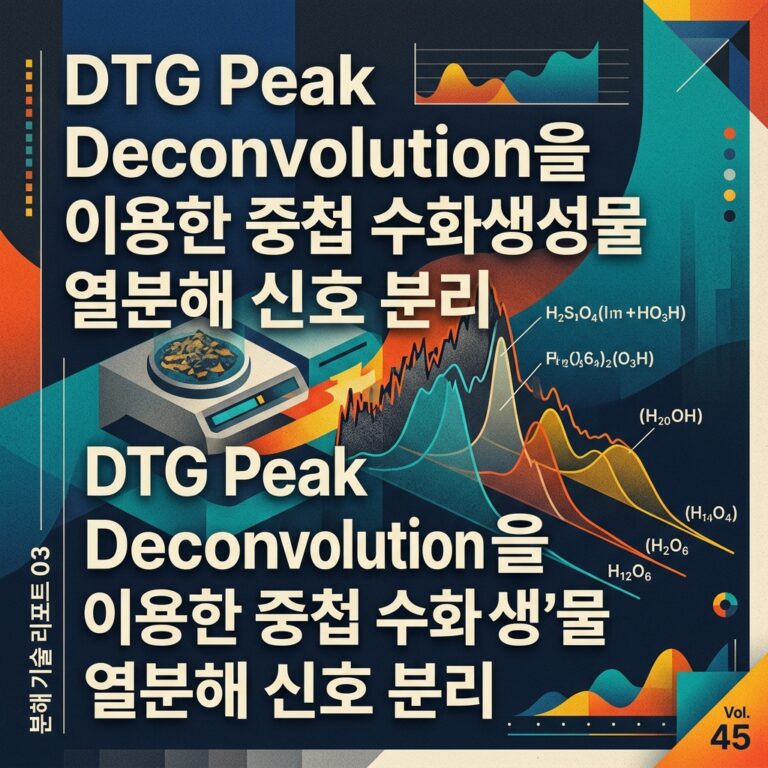 ai thumbnail poster DTG Peak Deconvolution을 이용한 중첩 수화생성물 열분해 신호 분리 1789562494