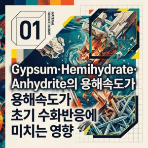 ai thumbnail poster Gypsum·Hemihydrate·Anhydrite의 용해속도가 초기 수화반응에 미치는 영향 1790141383