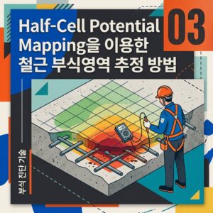 ai thumbnail poster Half Cell Potential Mapping을 이용한 철근 부식영역 추정 방법 1789386941