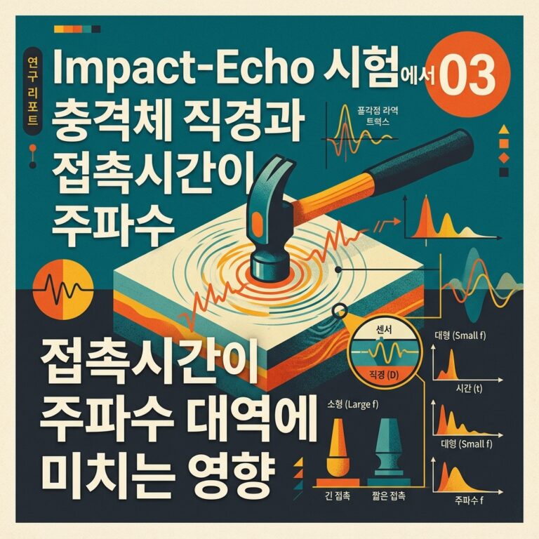 ai thumbnail poster Impact Echo 시험에서 충격체 직경과 접촉시간이 주파수 대역에 미치는 영향 1789385884