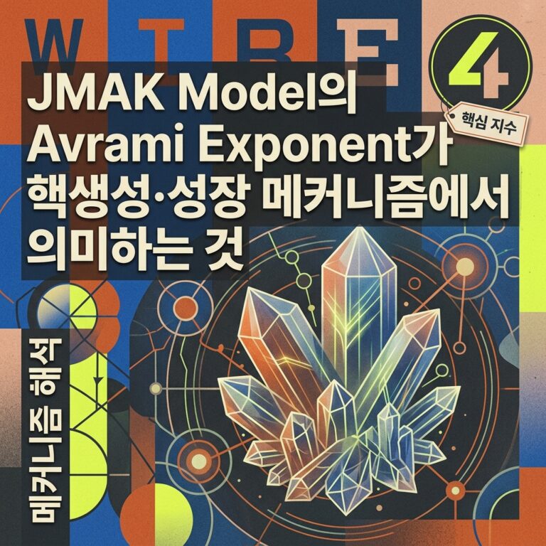 ai thumbnail poster JMAK Model의 Avrami Exponent가 핵생성·성장 메커니즘에서 의미하는 것 1790141697