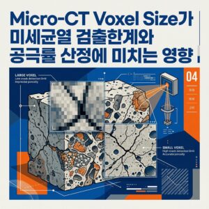 ai thumbnail poster Micro CT Voxel Size가 미세균열 검출한계와 공극률 산정에 미치는 영향 1789563165