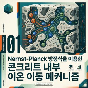 ai thumbnail poster Nernst Planck 방정식을 이용한 콘크리트 내부 이온 이동 메커니즘 1789472737