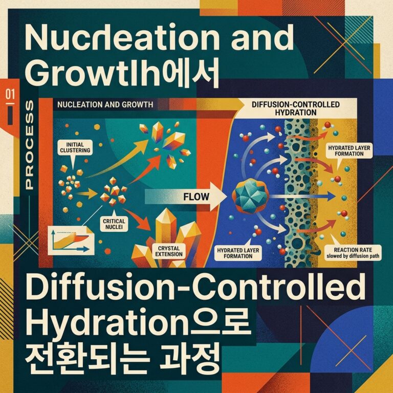 ai thumbnail poster Nucleation and Growth에서 Diffusion Controlled Hydration으로 전환되는 과정 1790141800