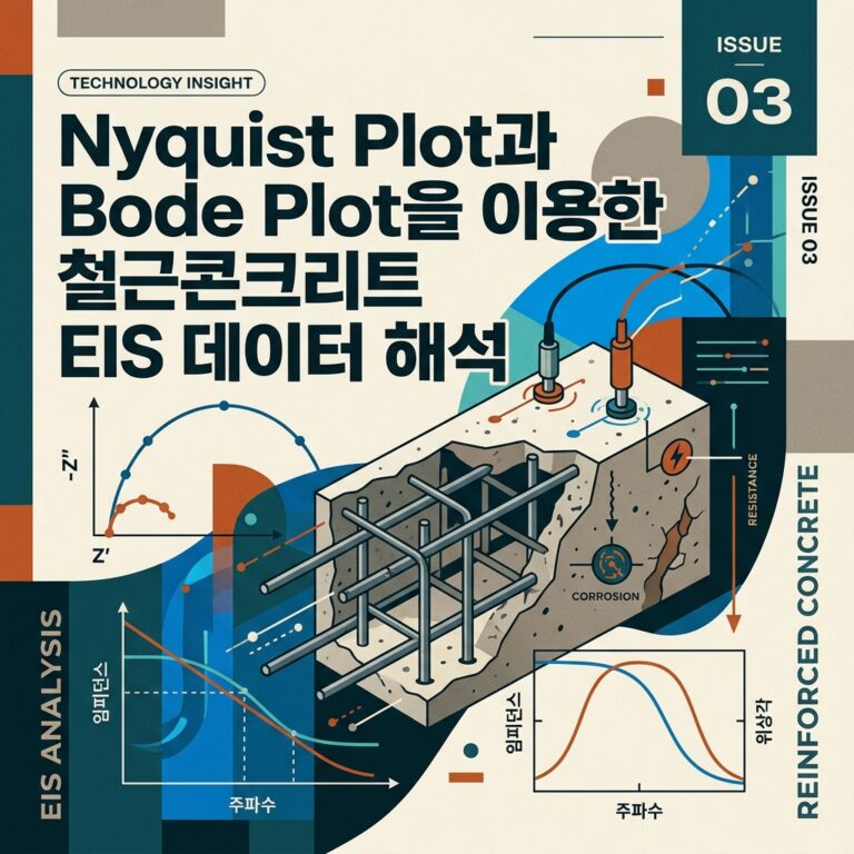 ai thumbnail poster Nyquist Plot과 Bode Plot을 이용한 철근콘크리트 EIS 데이터 해석 1789473099