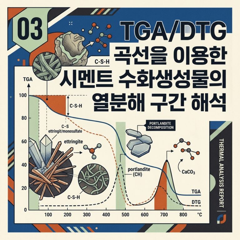ai thumbnail poster TGADTG 곡선을 이용한 시멘트 수화생성물의 열분해 구간 해석 1789562316