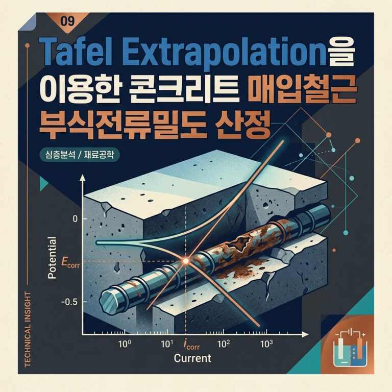 ai thumbnail poster Tafel Extrapolation을 이용한 콘크리트 매입철근 부식전류밀도 산정 1789473001