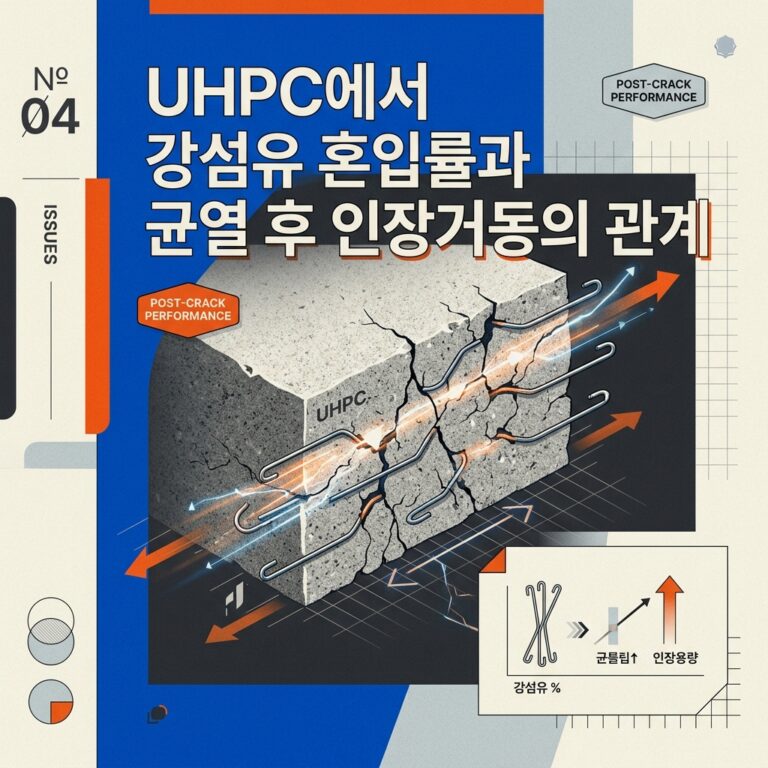 ai thumbnail poster UHPC에서 강섬유 혼입률과 균열 후 인장거동의 관계 1788267077