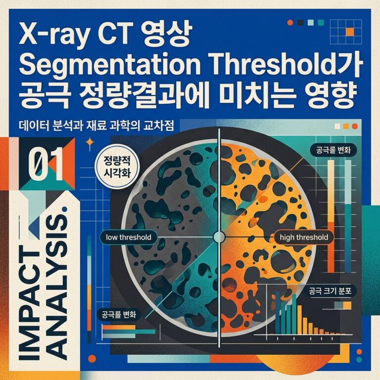 ai thumbnail poster X ray CT 영상 Segmentation Threshold가 공극 정량결과에 미치는 영향 1789563210