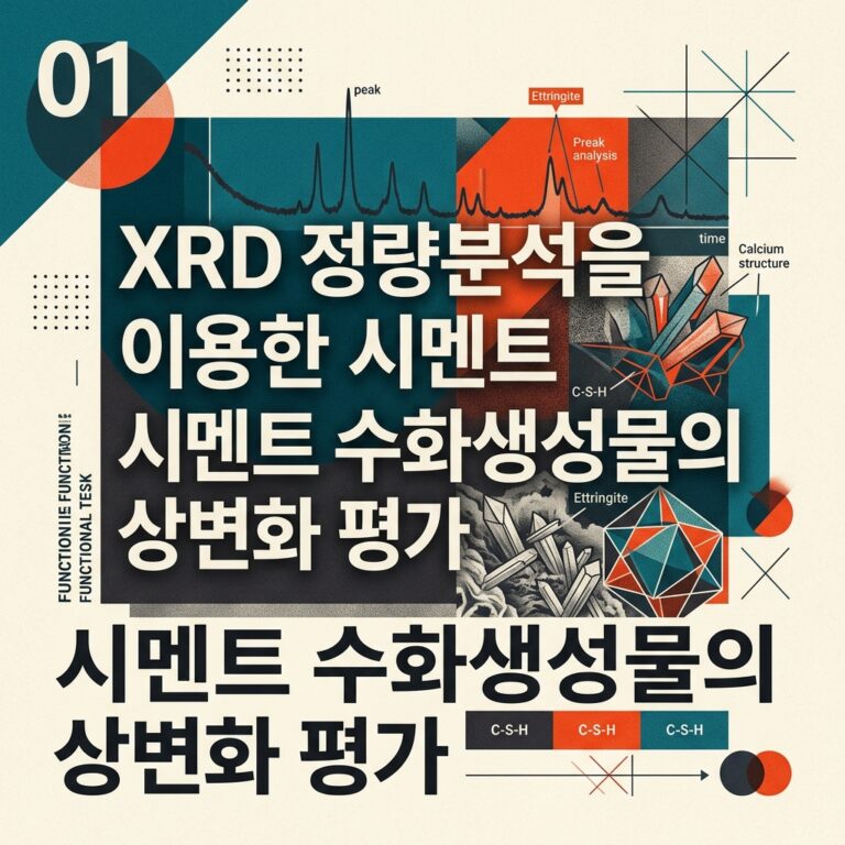 ai thumbnail poster XRD 정량분석을 이용한 시멘트 수화생성물의 상변화 평가 1789472493