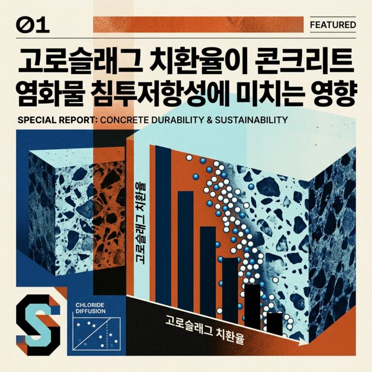 ai thumbnail poster 고로슬래그 치환율이 콘크리트 염화물 침투저항성에 미치는 영향 1788265739