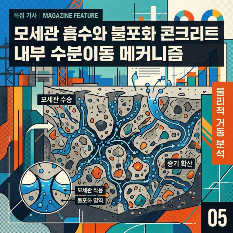 ai thumbnail poster 모세관 흡수와 불포화 콘크리트 내부 수분이동 메커니즘 1788780170