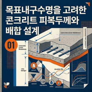 ai thumbnail poster 목표내구수명을 고려한 콘크리트 피복두께와 배합 설계 1788781529