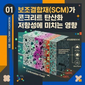 ai thumbnail poster 보조결합재SCM가 콘크리트 탄산화 저항성에 미치는 영향 1788266039