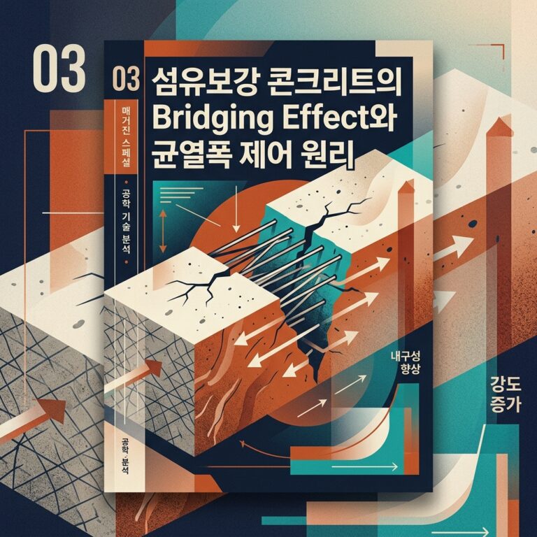 ai thumbnail poster 섬유보강 콘크리트의 Bridging Effect와 균열폭 제어 원리 1788267234