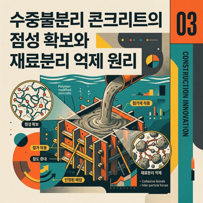 ai thumbnail poster 수중불분리 콘크리트의 점성 확보와 재료분리 억제 원리 1788267408