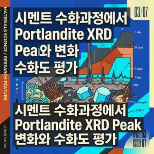 ai thumbnail poster 시멘트 수화과정에서 Portlandite XRD Peak 변화와 수화도 평가 1789562160