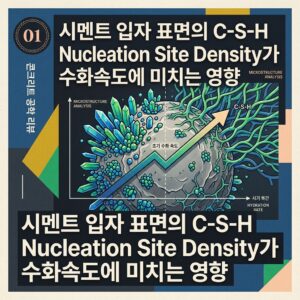 ai thumbnail poster 시멘트 입자 표면의 C S H Nucleation Site Density가 수화속도에 미치는 영향 1790141852