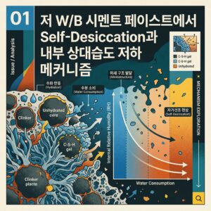 ai thumbnail poster 저 WB 시멘트 페이스트에서 Self Desiccation과 내부 상대습도 저하 메커니즘 1789471852
