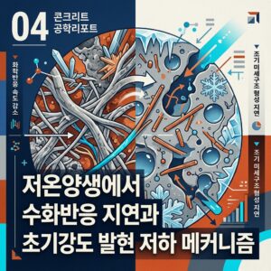 ai thumbnail poster 저온양생에서 수화반응 지연과 초기강도 발현 저하 메커니즘 1790142428