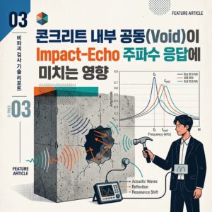 ai thumbnail poster 콘크리트 내부 공동Void이 Impact Echo 주파수 응답에 미치는 영향 1789385958