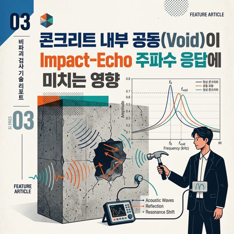 ai thumbnail poster 콘크리트 내부 공동Void이 Impact Echo 주파수 응답에 미치는 영향 1789385958