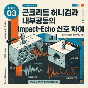 ai thumbnail poster 콘크리트 허니컴과 내부공동의 Impact Echo 신호 차이 1789386159