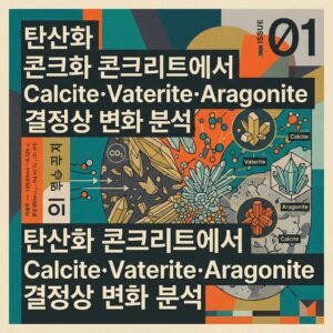 ai thumbnail poster 탄산화 콘크리트에서 Calcite·Vaterite·Aragonite 결정상 변화 분석 1789562256