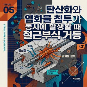 ai thumbnail poster 탄산화와 염화물 침투가 동시에 발생할 때 철근부식 거동 1788780764