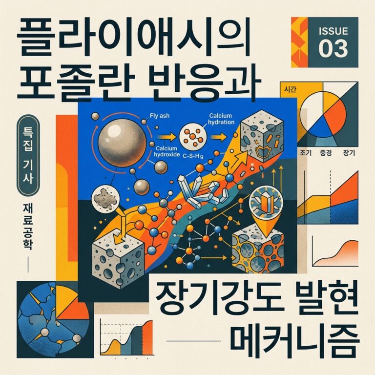 ai thumbnail poster 플라이애시의 포졸란 반응과 장기강도 발현 메커니즘 1788265360