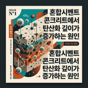 ai thumbnail poster 혼합시멘트 콘크리트에서 탄산화 깊이가 증가하는 원인 1788780717