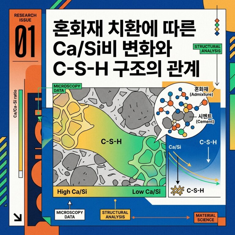 ai thumbnail poster 혼화재 치환에 따른 CaSi비 변화와 C S H 구조의 관계 1788265989